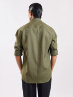 Load image into Gallery viewer, Olive Green Linen Shirt
