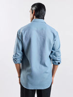 Load image into Gallery viewer, Teal Blue Linen Shirt
