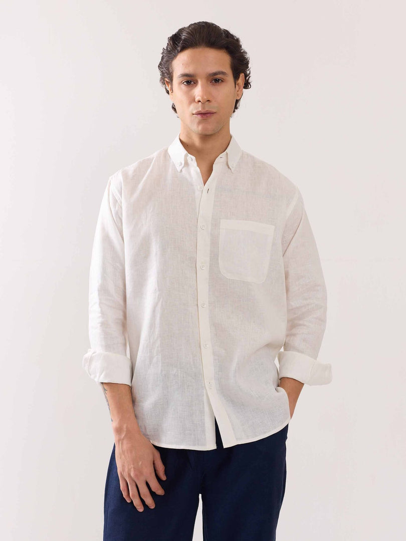 White Linen Shirt