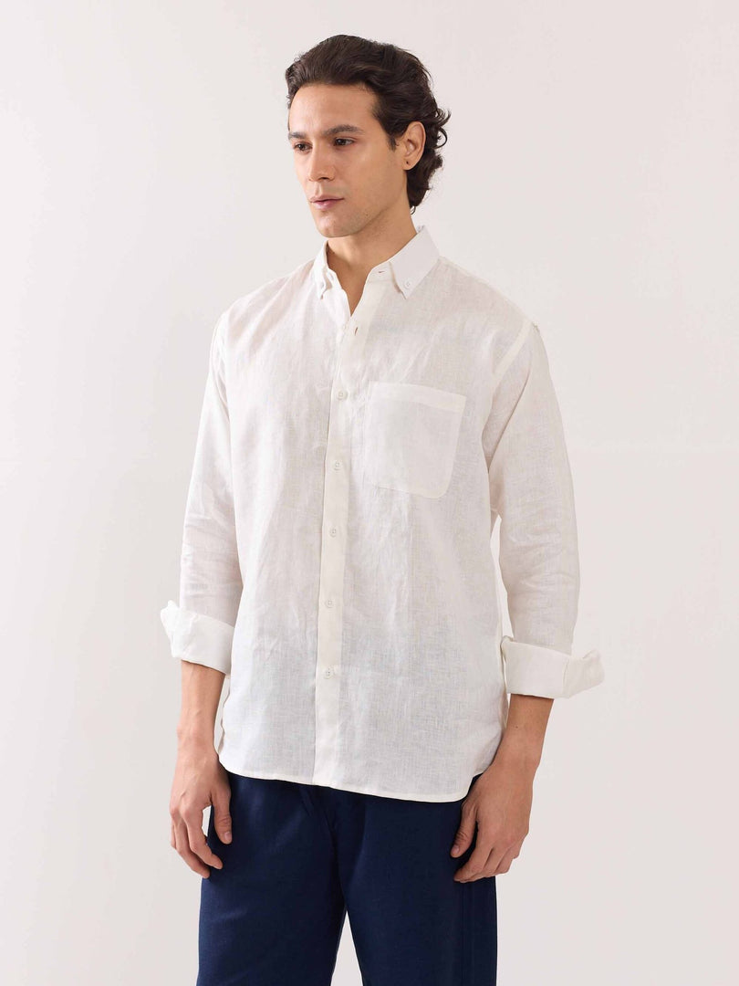 White Linen Shirt