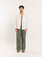 Load image into Gallery viewer, Green Linen Pull-on Pants
