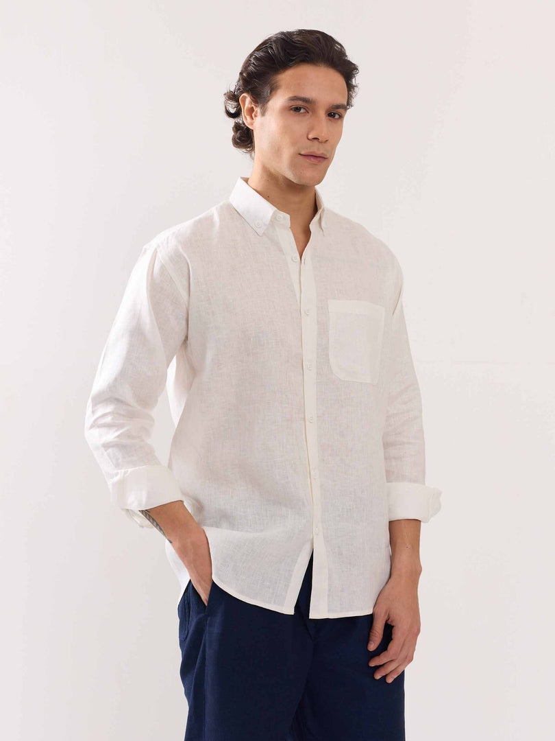 White Linen Shirt