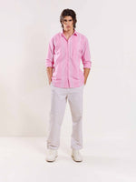 Load image into Gallery viewer, Pink Poplin Striped Shirt
