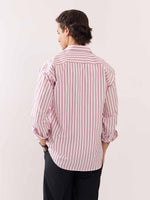 Load image into Gallery viewer, Pink Poplin Striped Shirt
