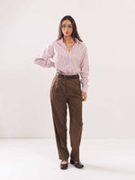 Load image into Gallery viewer, Pink Poplin Striped Shirt
