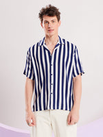 Load image into Gallery viewer, Blue and White Striped Shirt
