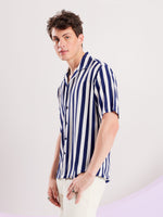 Load image into Gallery viewer, Blue and White Striped Shirt
