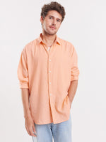 Load image into Gallery viewer, Peach Linen Shirt
