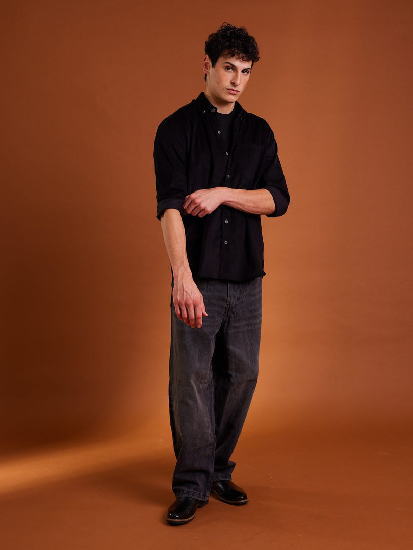 Black Corduroy Shirt