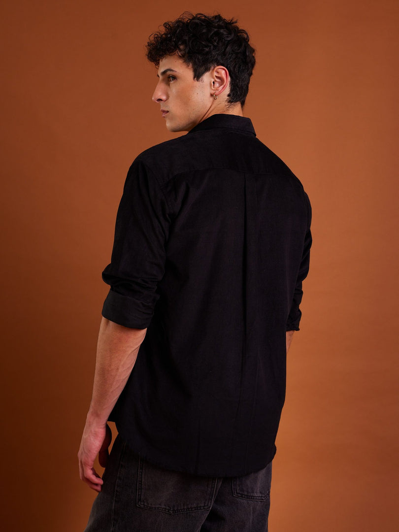 Black Corduroy Shirt