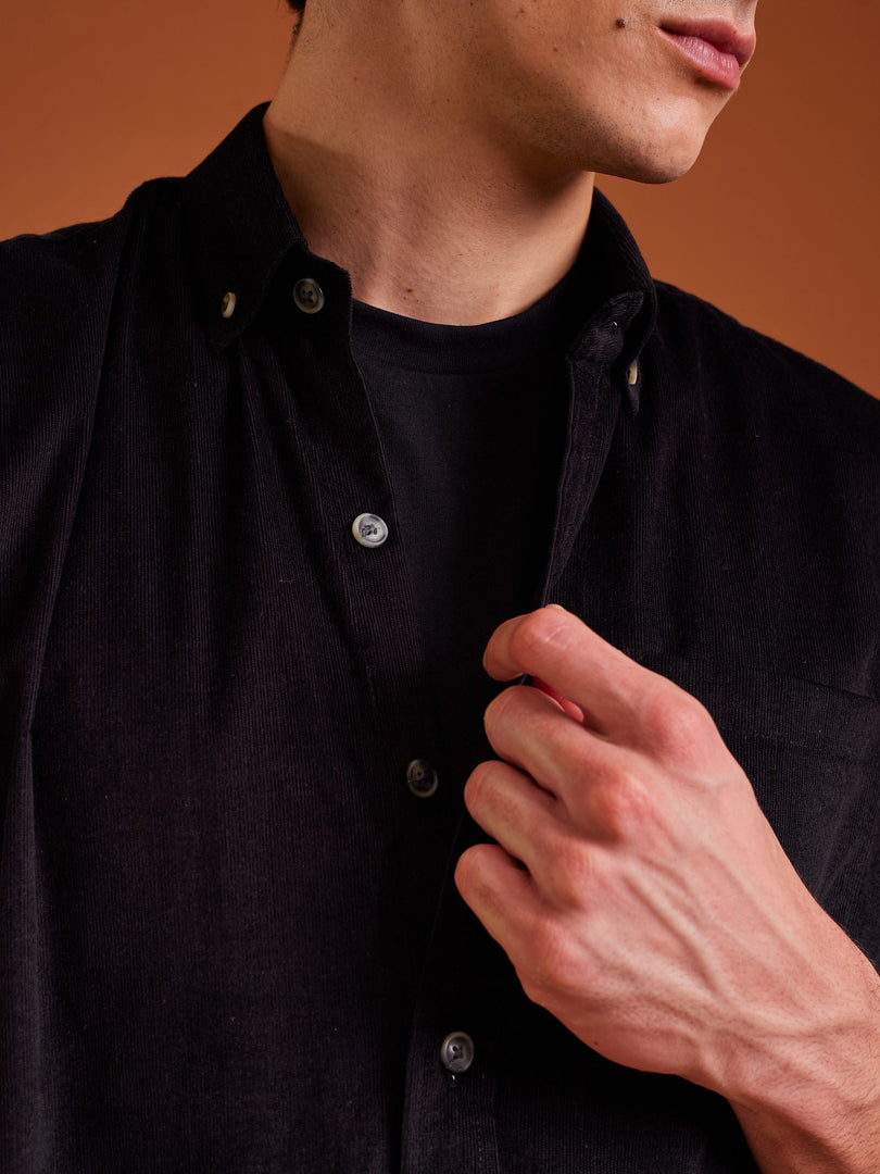 Black Corduroy Shirt