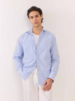 Load image into Gallery viewer, Blue Oxford Striped Shirt
