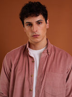 Load image into Gallery viewer, Dusty Rose Pink Corduroy Shirt
