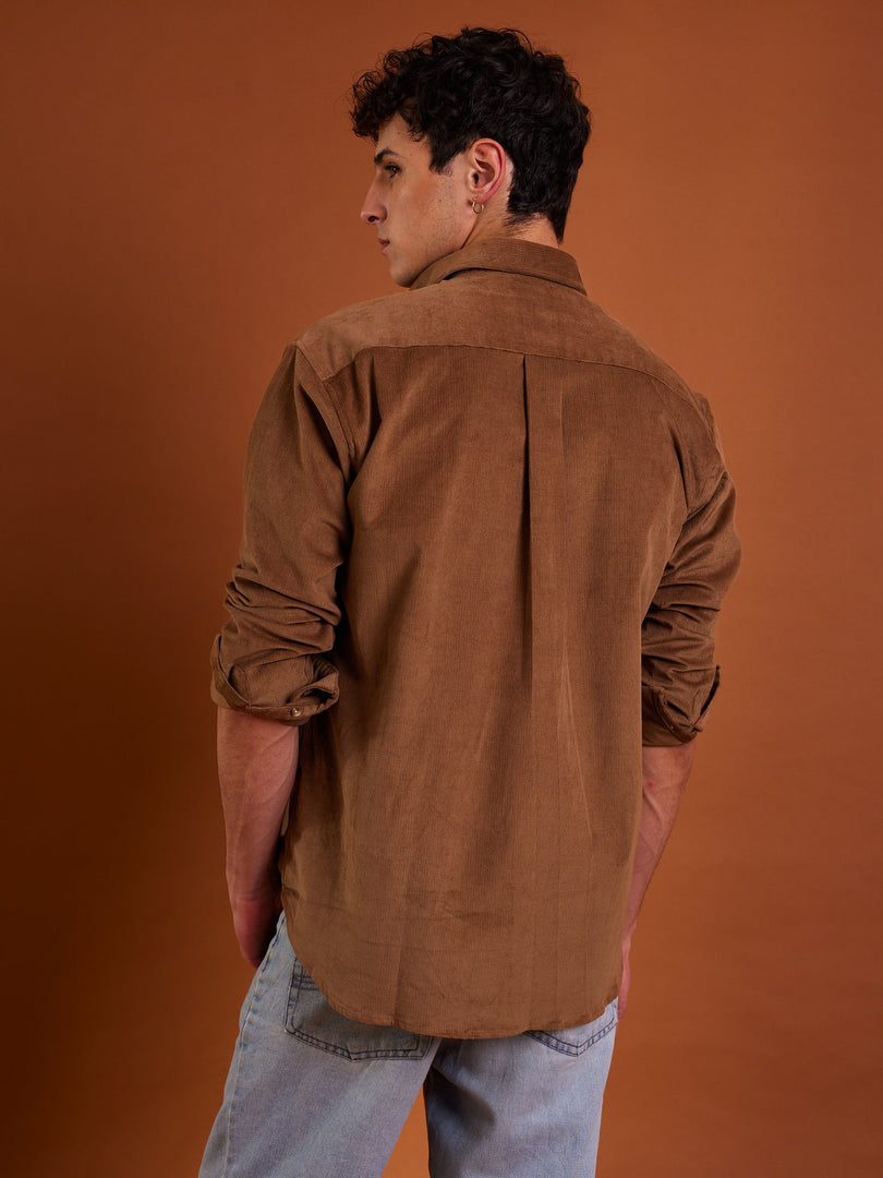 Russet Brown Corduroy Shirt