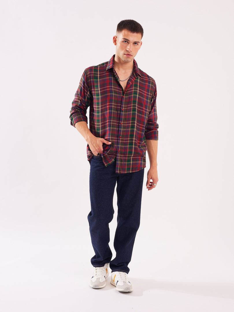 Relaxed Fit Checked Shirt