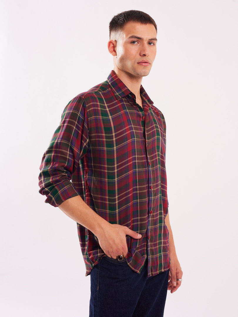 Relaxed Fit Checked Shirt