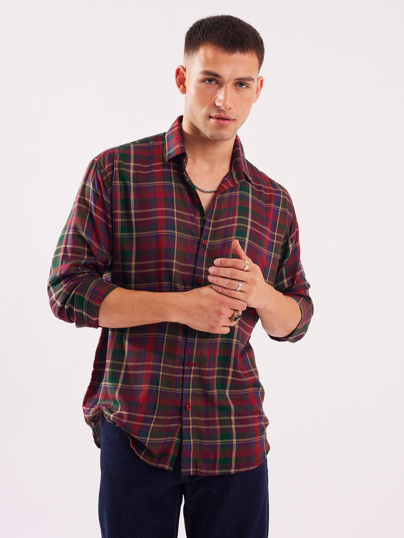 Relaxed Fit Checked Shirt