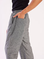 Load image into Gallery viewer, Grey Cotton Pull-on Pants
