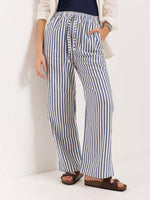 Load image into Gallery viewer, Blue Striped Pull-on Pants
