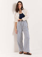 Load image into Gallery viewer, Blue Striped Pull-on Pants
