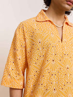 Load image into Gallery viewer, Orange Cutwork Pullover
