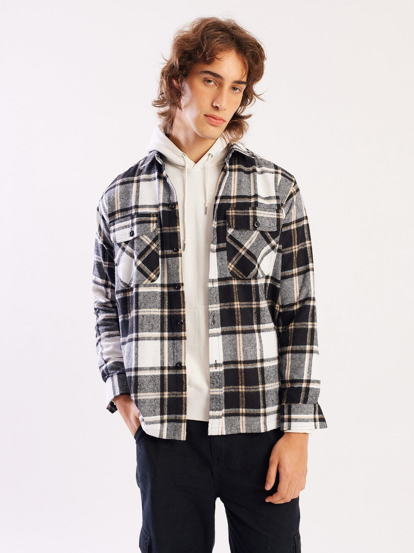 Relaxed Fit Plaid Shacket