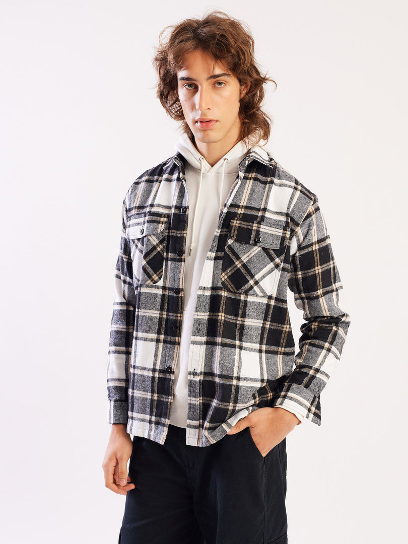 Relaxed Fit Plaid Shacket