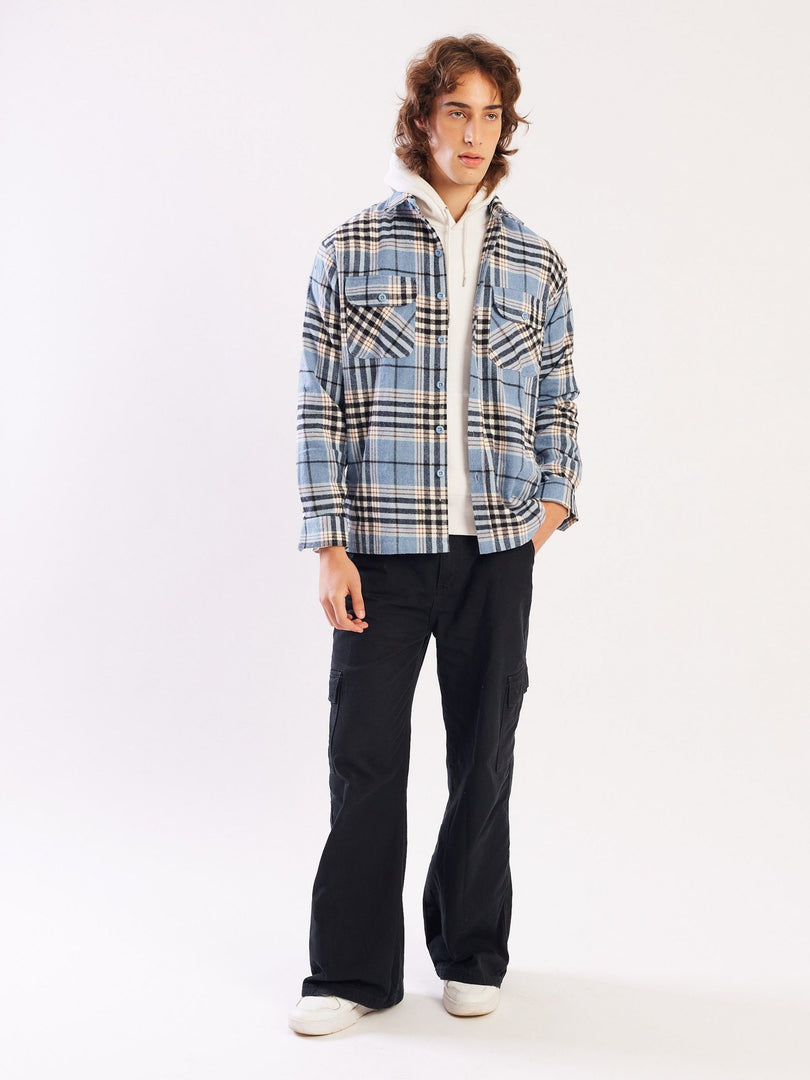 Relaxed Fit Plaid Shacket