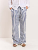 Load image into Gallery viewer, Blue Striped Pull-on Pants
