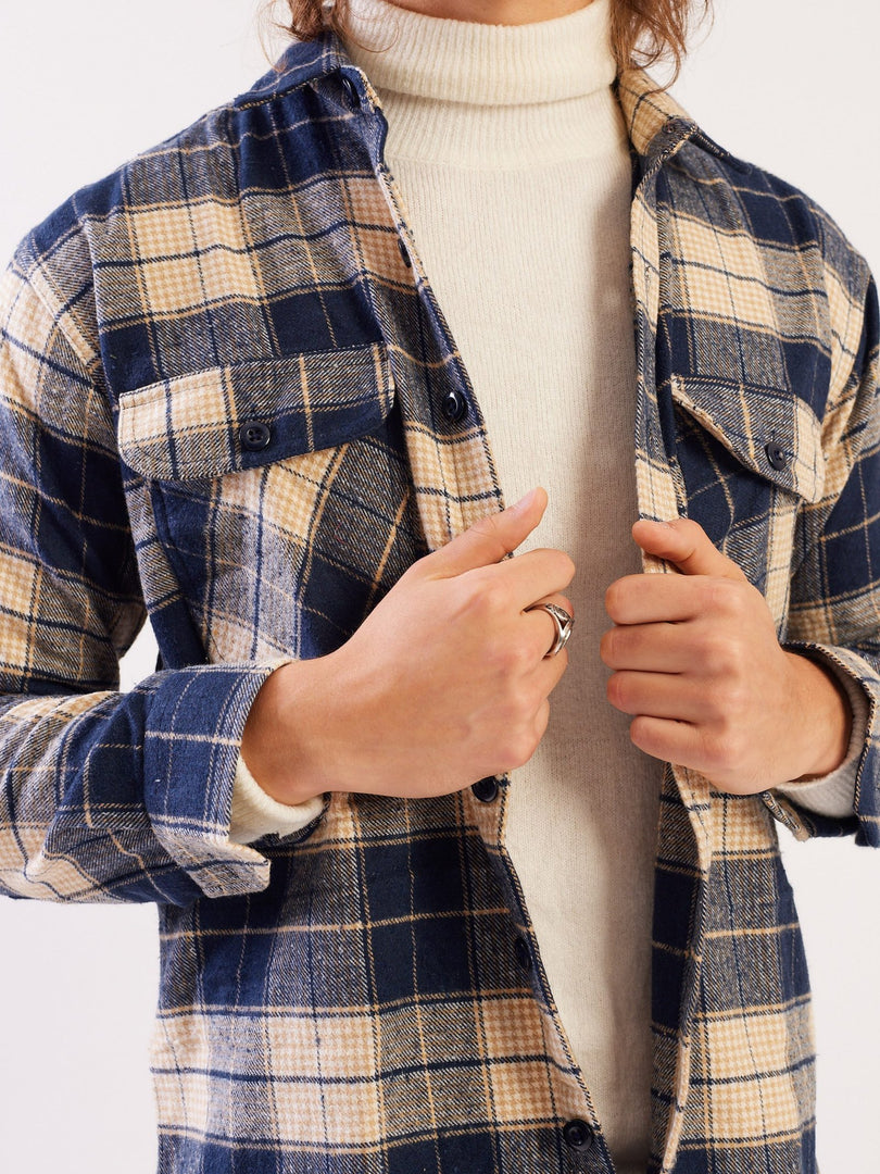 Relaxed Fit Plaid Shacket