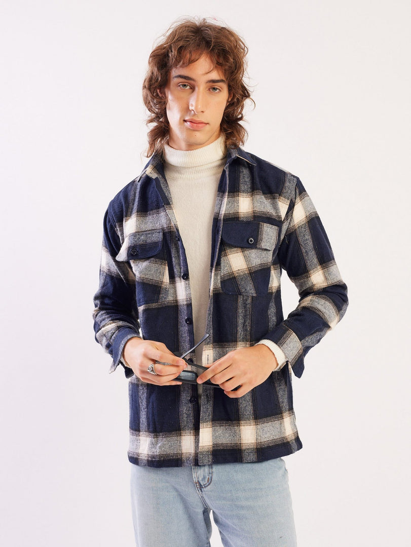 Relaxed Fit Plaid Shacket