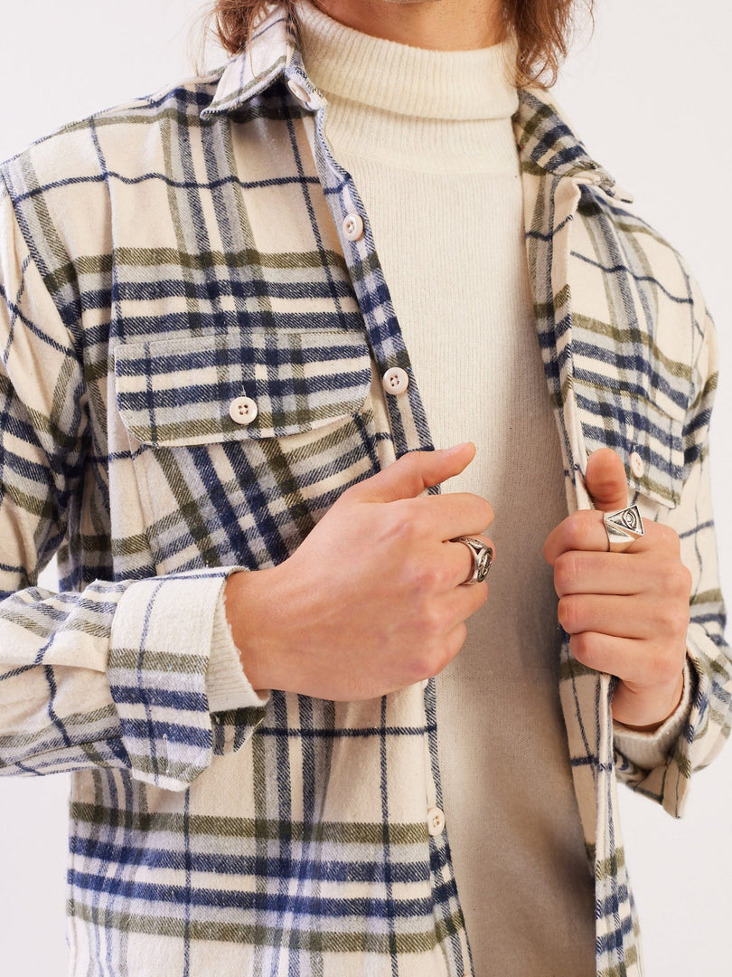 Relaxed Fit Plaid Shacket