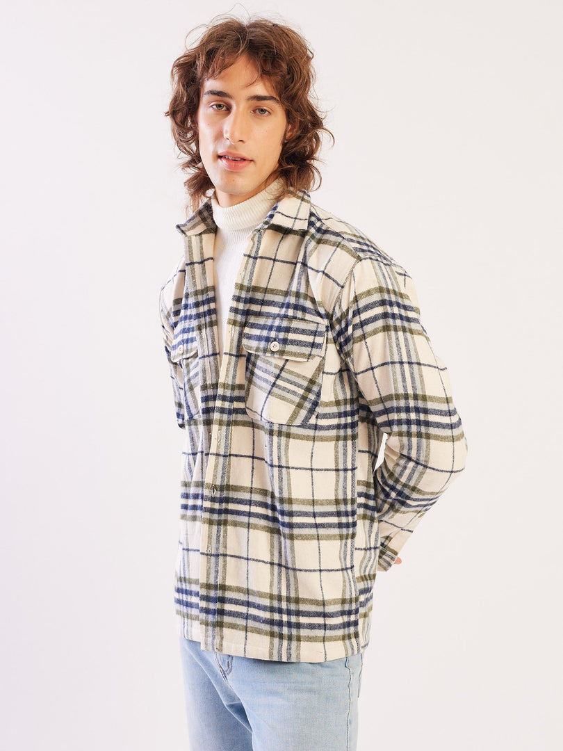 Relaxed Fit Plaid Shacket