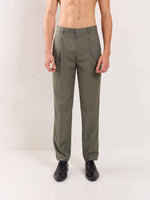 Load image into Gallery viewer, Sage Green Straight Fit Trousers
