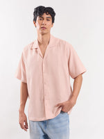 Load image into Gallery viewer, Peach Dobby Textured Shirt
