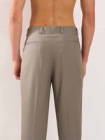 Load image into Gallery viewer, Stone Grey Straight Fit Trousers
