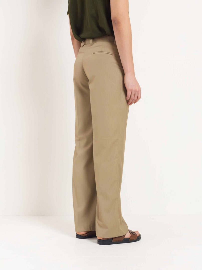 Khaki Baggy Fit Trousers