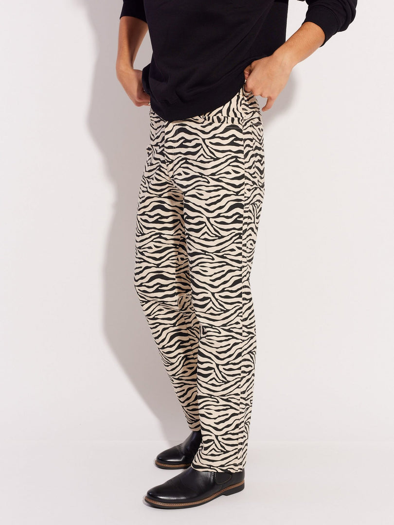 Zebra Patterned Trousers