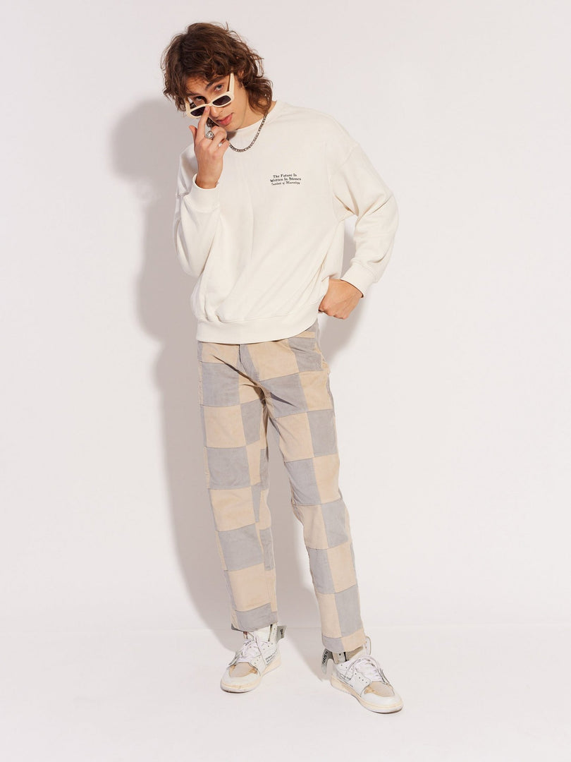 Patchwork Corduroy Trousers