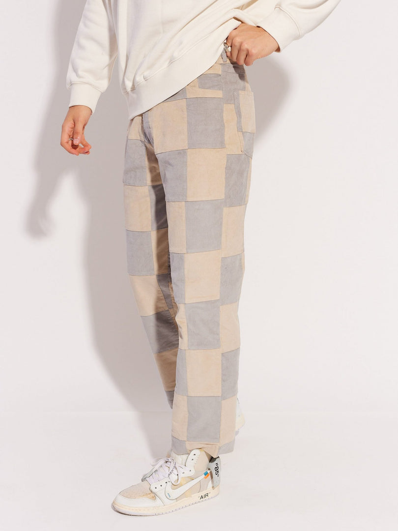 Patchwork Corduroy Trousers