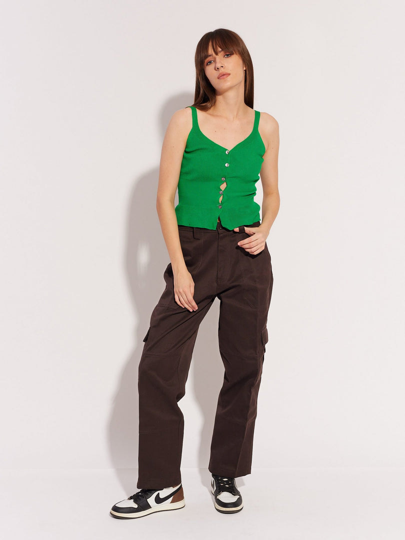 Brown Cargo Trousers