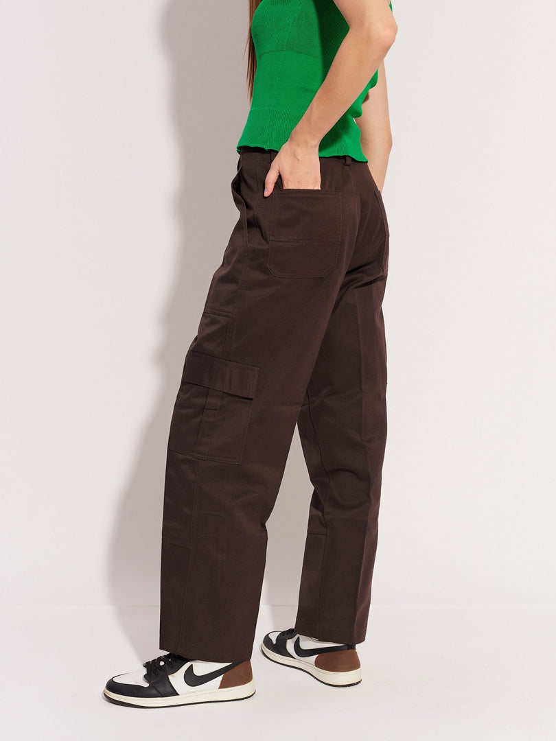 Brown Cargo Trousers