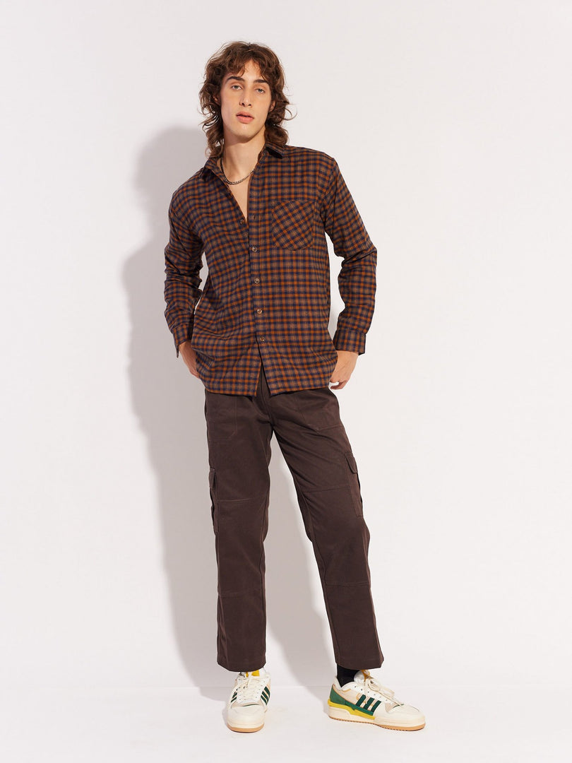 Brown Cargo Trousers