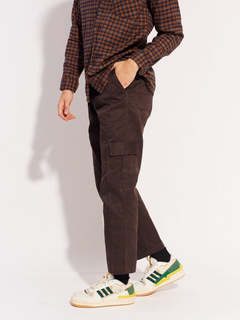 Brown Cargo Trousers