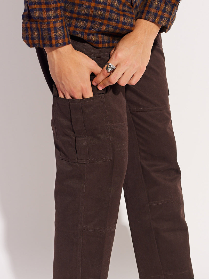 Brown Cargo Trousers