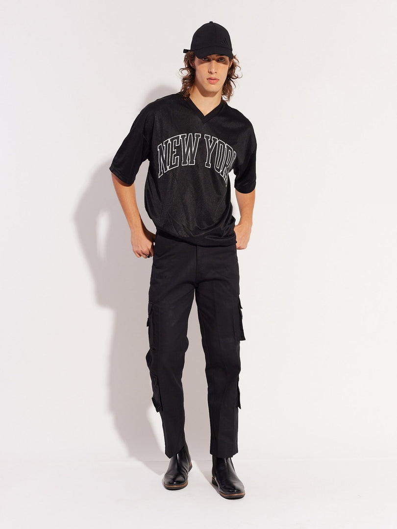 Black Cargo Trousers