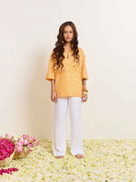 Load image into Gallery viewer, Orange Cutwork Pullover
