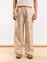 Load image into Gallery viewer, Beige Linen Pull-on Pants
