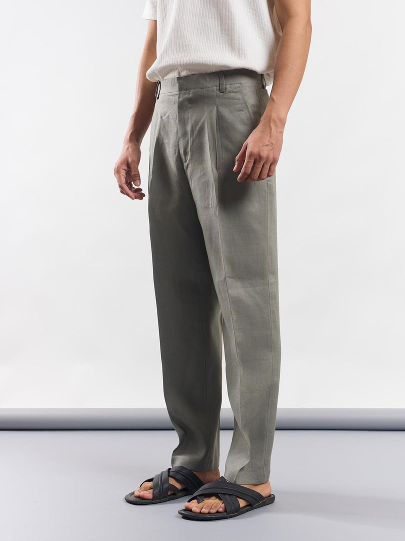 Grey Linen Trousers