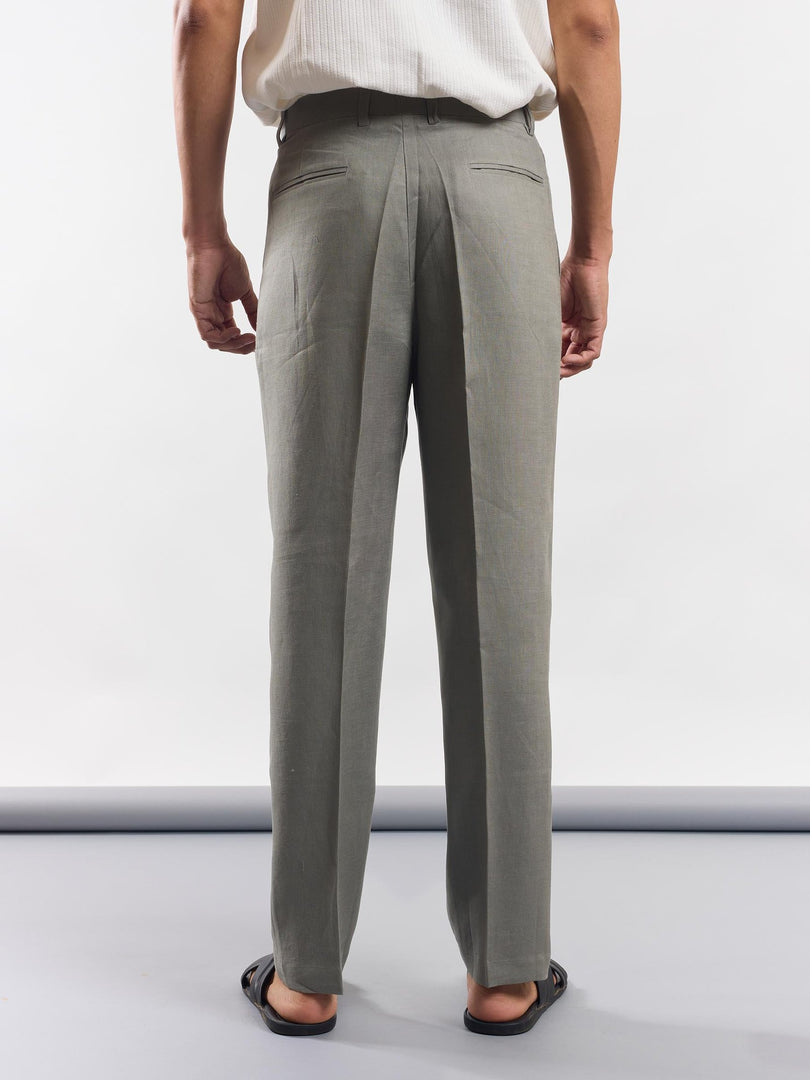 Grey Linen Trousers